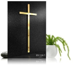 krzyże 1801 złote stal nierdzewna Zecero
