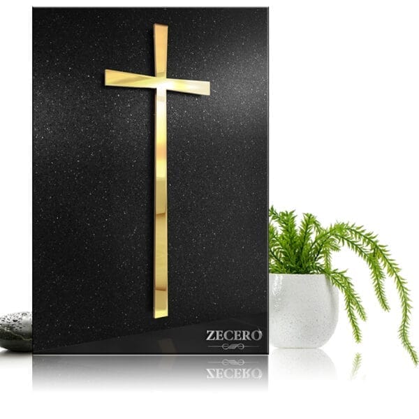 krzyże 1802 złote stal nierdzewna Zecero