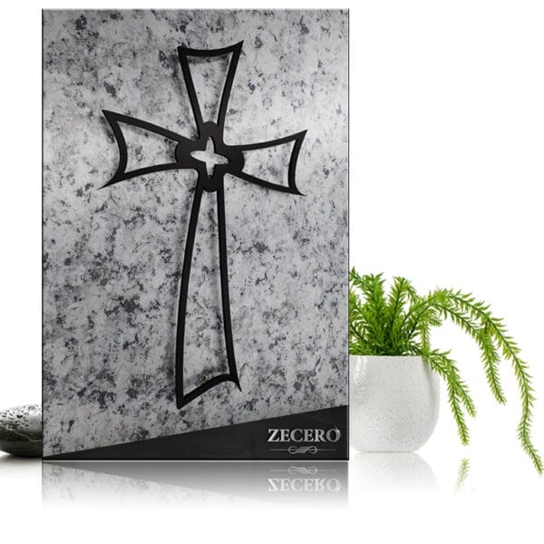 krzyże 1817 czarne stal nierdzewna Zecero
