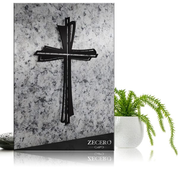 krzyże 1814 czarne stal nierdzewna Zecero