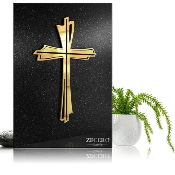 krzyże 1814 złote stal nierdzewna Zecero