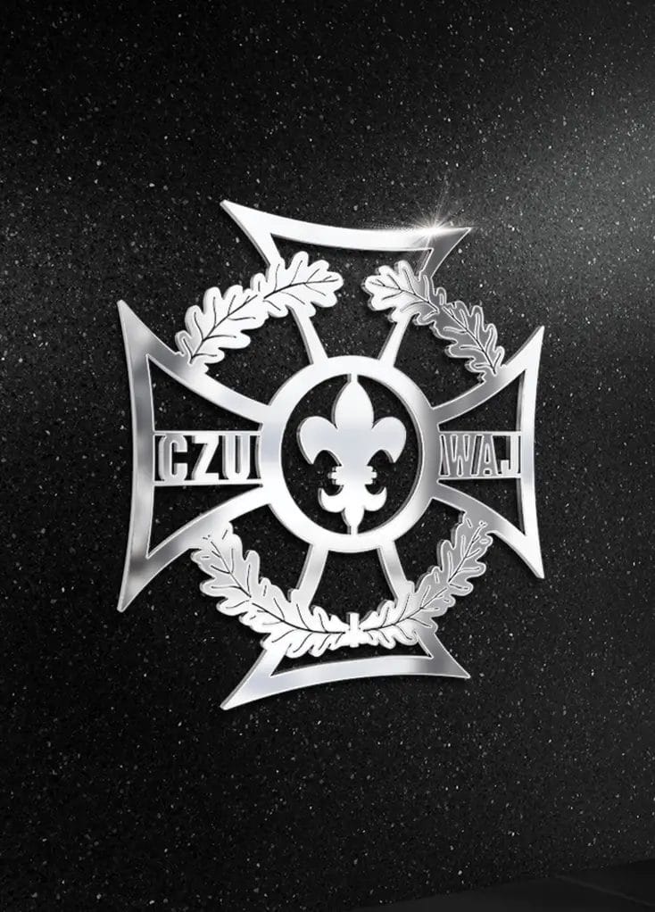 Indywidualnie zaprojektowane ornamenty ze stali nierdzewnej dla nagrobków